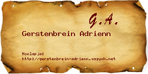 Gerstenbrein Adrienn névjegykártya